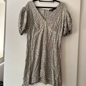 Motel Rocks Beige Animal Print Mini Dress